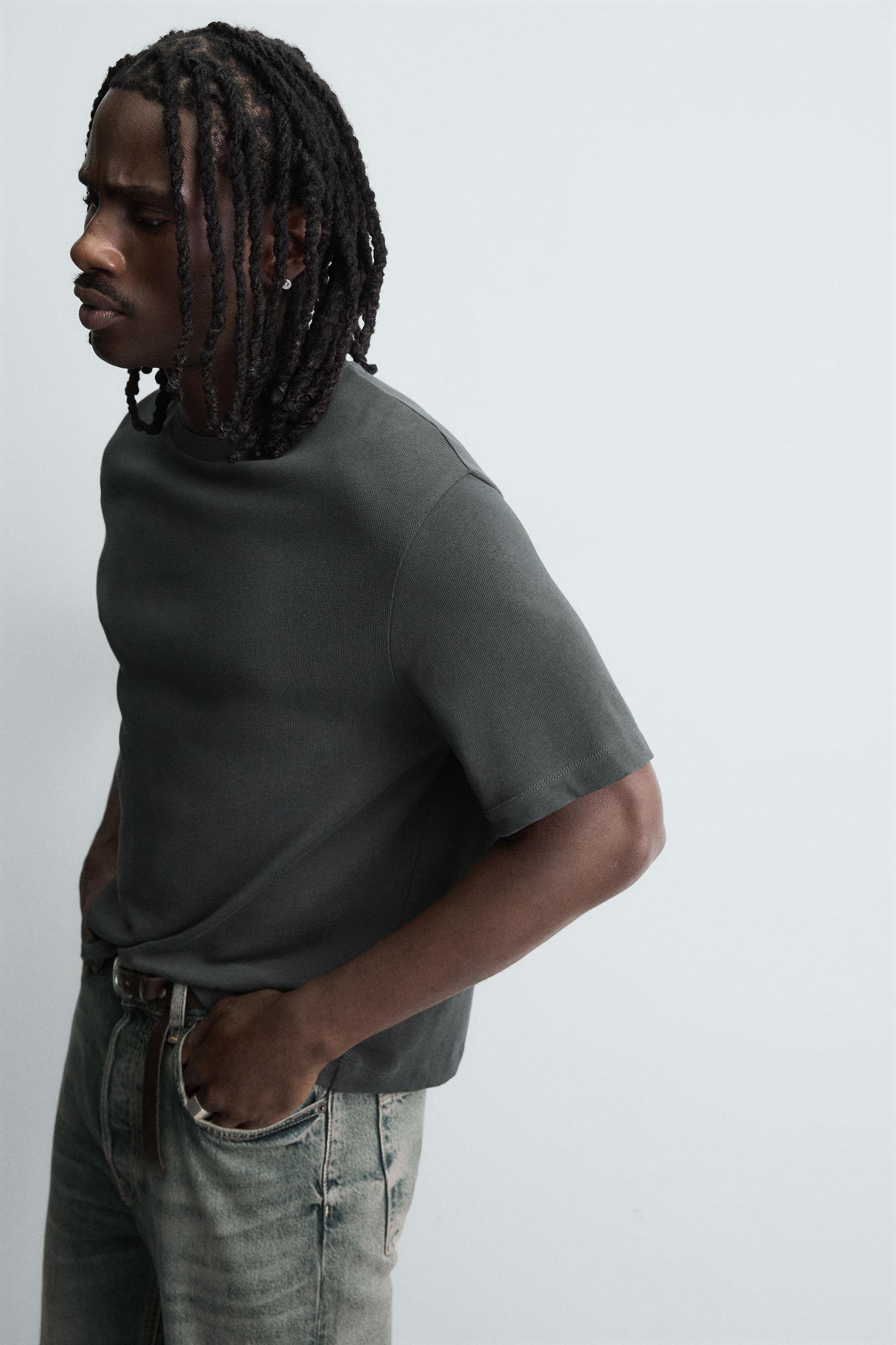 BOXY FIT KNIT T-SHIRT